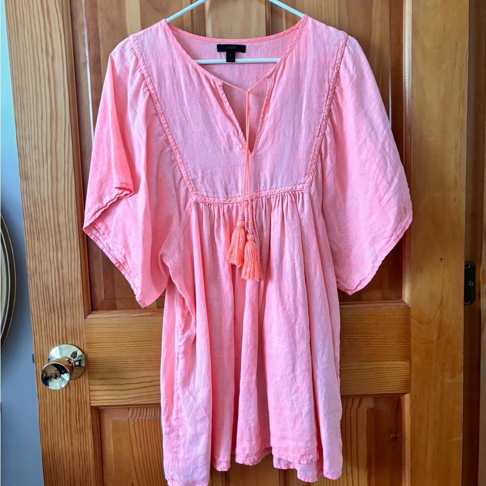 J Crew Linen Beach Tunic Size Small